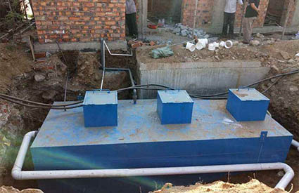 生活污水處理設(shè)備安裝現(xiàn)場